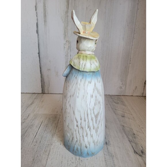 Rabbit mother child sencic picture Easter home decor figure - Picture 4 of 5